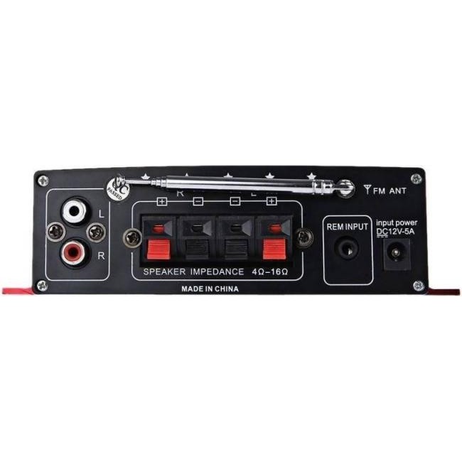 HI-FI 12V MP3 USB coche barco amplificador estéreo 50W 20HZ 85 dB audio radio...