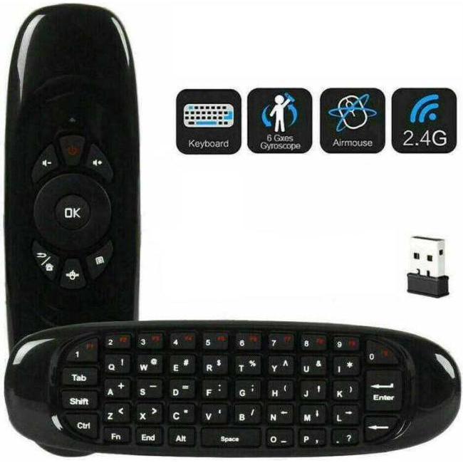Control remoto de teclado inalámbrico para pc android smart tv compatible con...