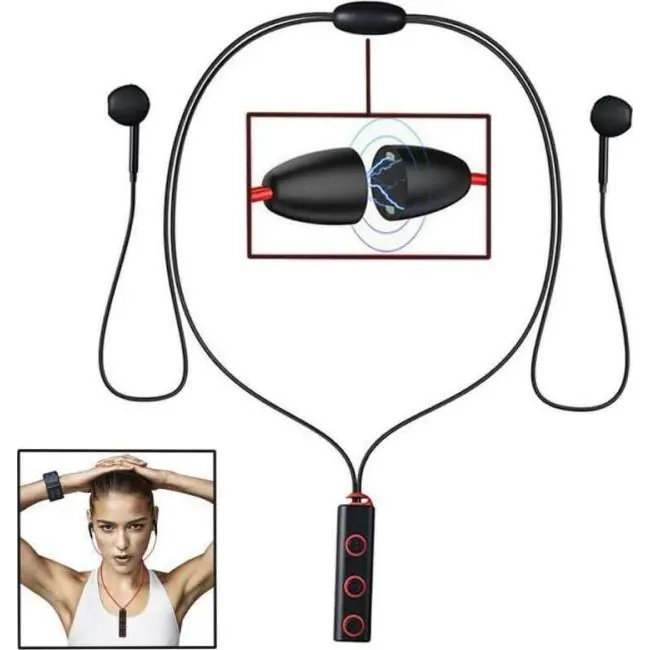BT MIC inalámbrico bluetooth auriculares auriculares deporte XT-13 MP3 corriendo