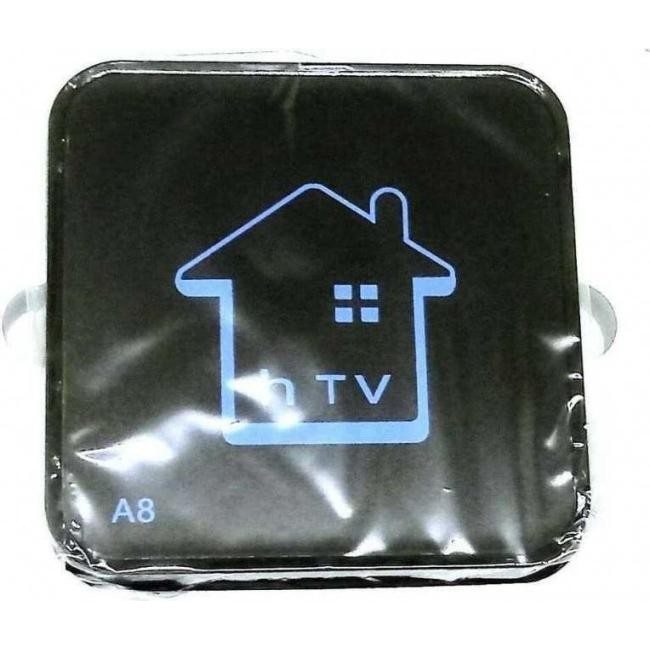 Smart tv box android 2gb ram 16gb rom wifi telecomando hdmi iptv rca htv A8...