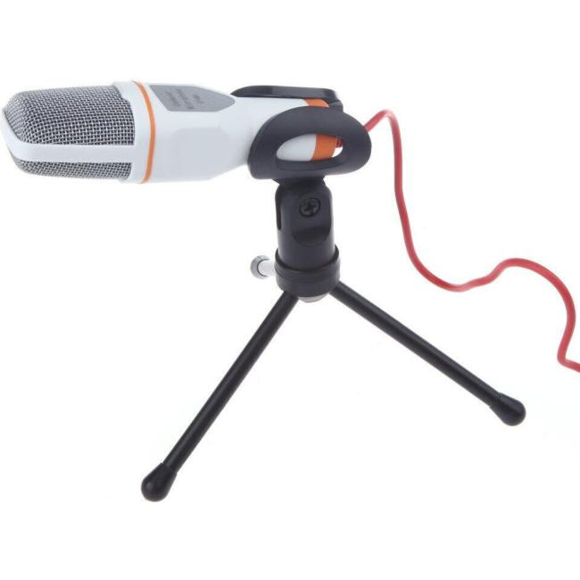 Micrófono SF-666 condensador jack 3.5mm videollamadas grabación de voz 2