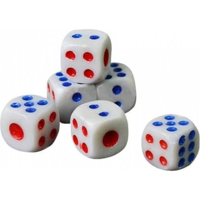 16 dados blancos D6 caras juego de póquer juegos de mesa dados de ganso cubo...