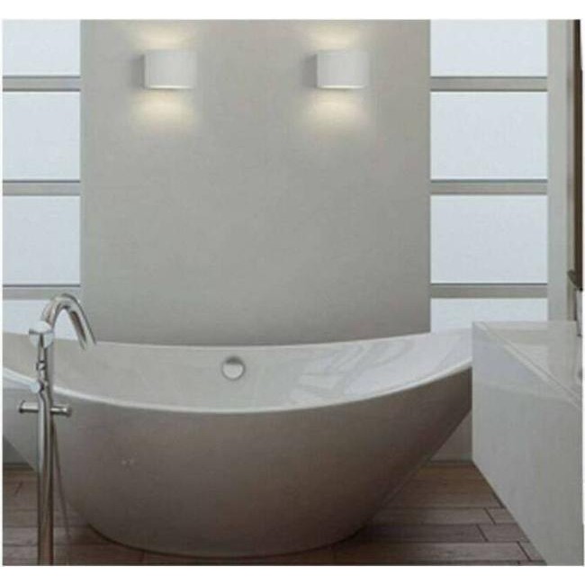 Plafón de yeso blanco ovalado gs-5020 iluminación interior del hogar luz g9...