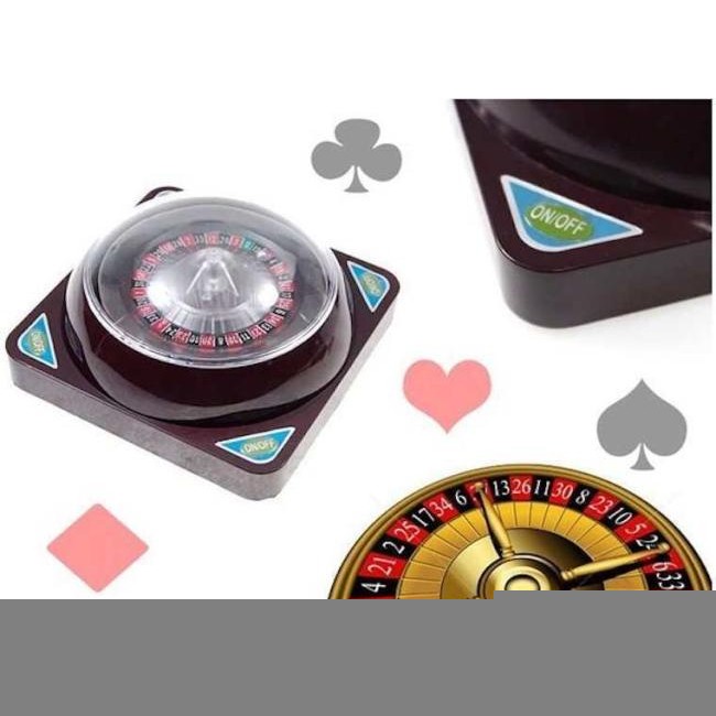 Set mini ruleta juego automático 4 teclas ruleta plástico casino baterías 2