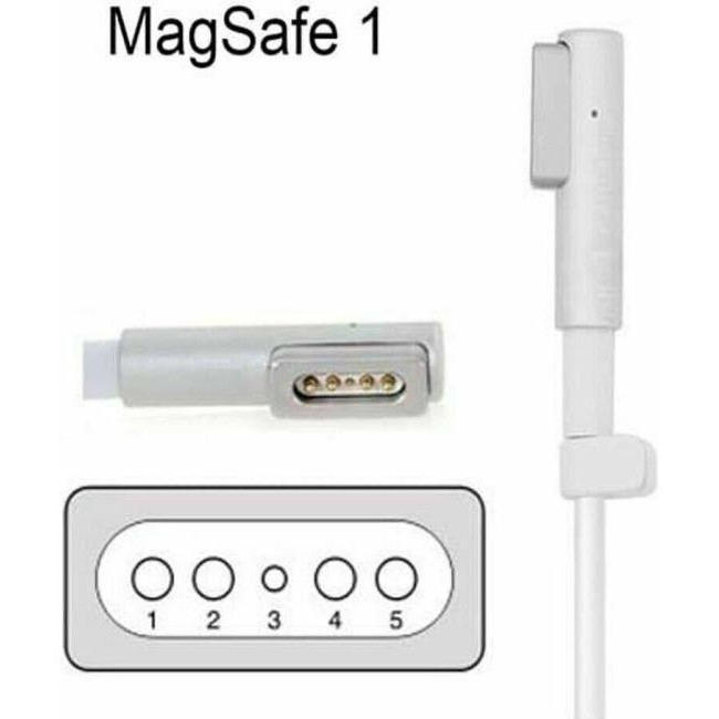 Fuente de Alimentación Magnética 60W L-Plug MAG SAFE 1 Compatible para...