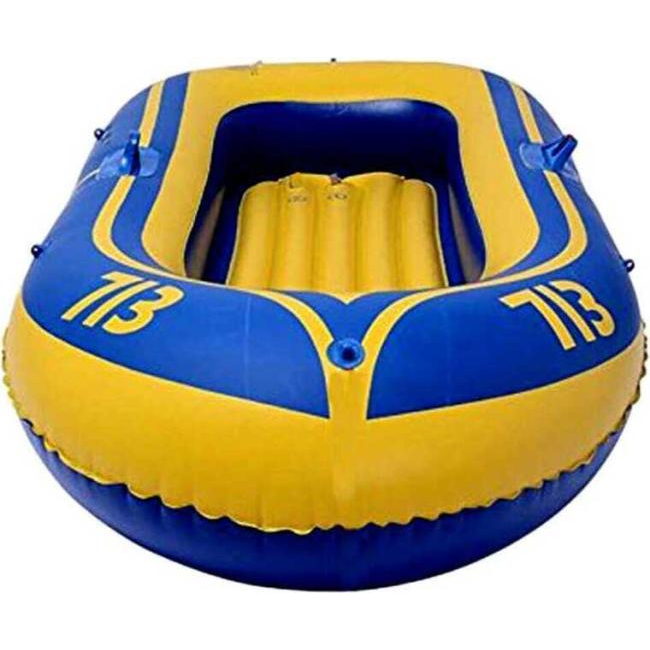 Bote inflable 1 persona pvc max 90kg bote amarillo azul niños agua de mar