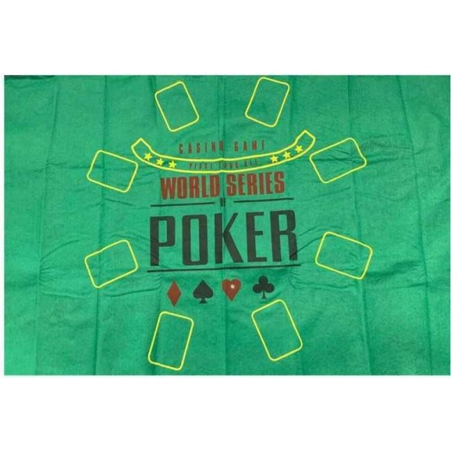 Mantel verde mesa de poker juego 90x120cm texas hold\'em black jack