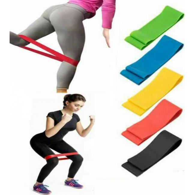 10x Bandas de resistencia Fitness Gym Workout Silicona Yoga Bandas de...