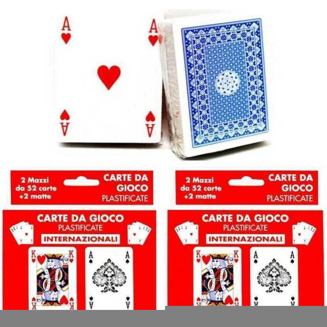 4 barajas de cartas de póquer 52 juegos de cartas de plástico escala rummy...