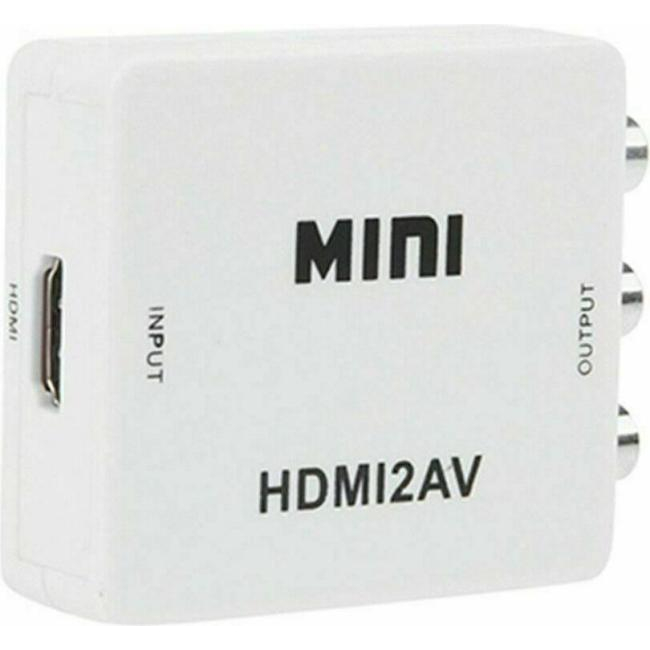 Convertidor de adaptador de audio y video AV compuesto CVBS RCA a HDMI 4