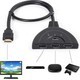 3 puertos HDMI hembra 1080p TV Splitter Adapter Switch Triple Video Cable